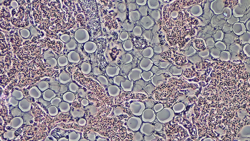 Cell cultures growing in laboratory conditions