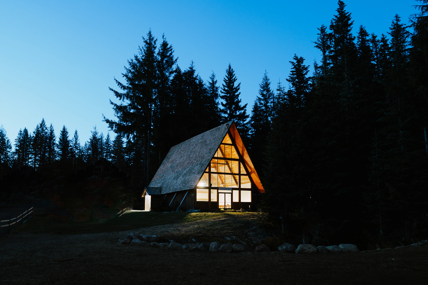 A frame home near Mount Hood, Oregon