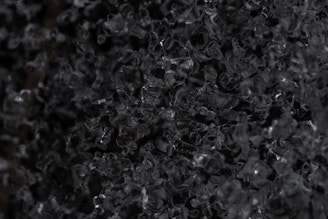 a close up of a black substance or substance