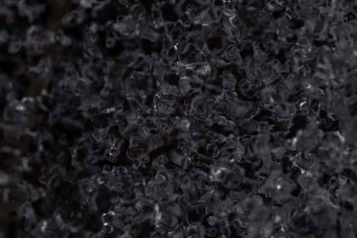 a close up of a black substance or substance