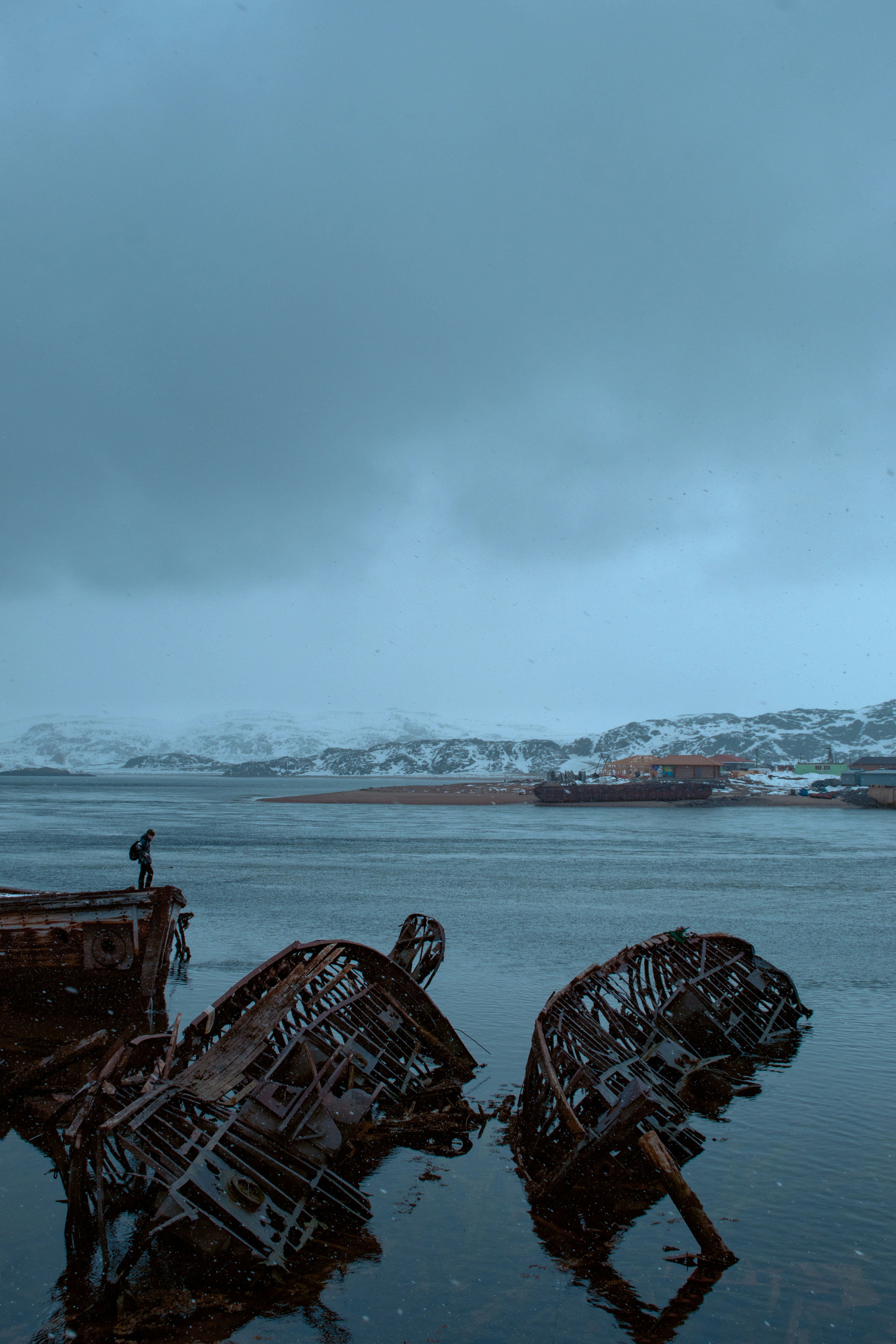 a couple of boats that are in the water