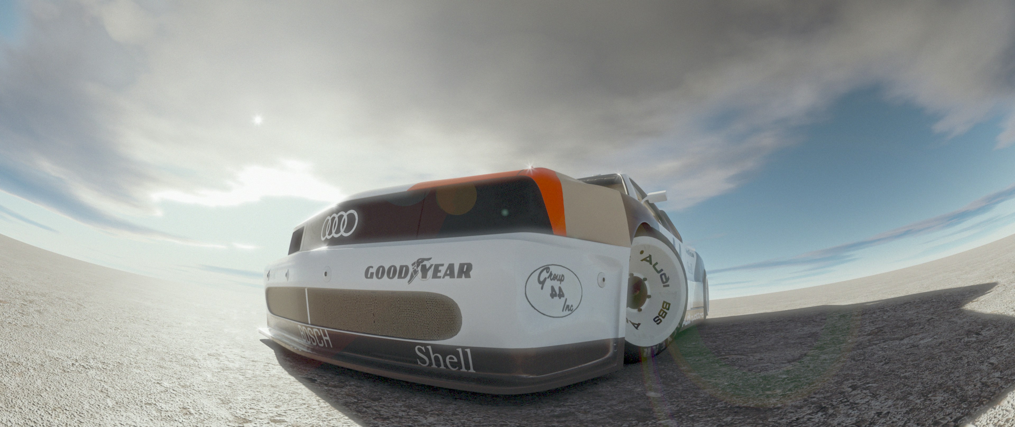 a white and orange bus driving down a road