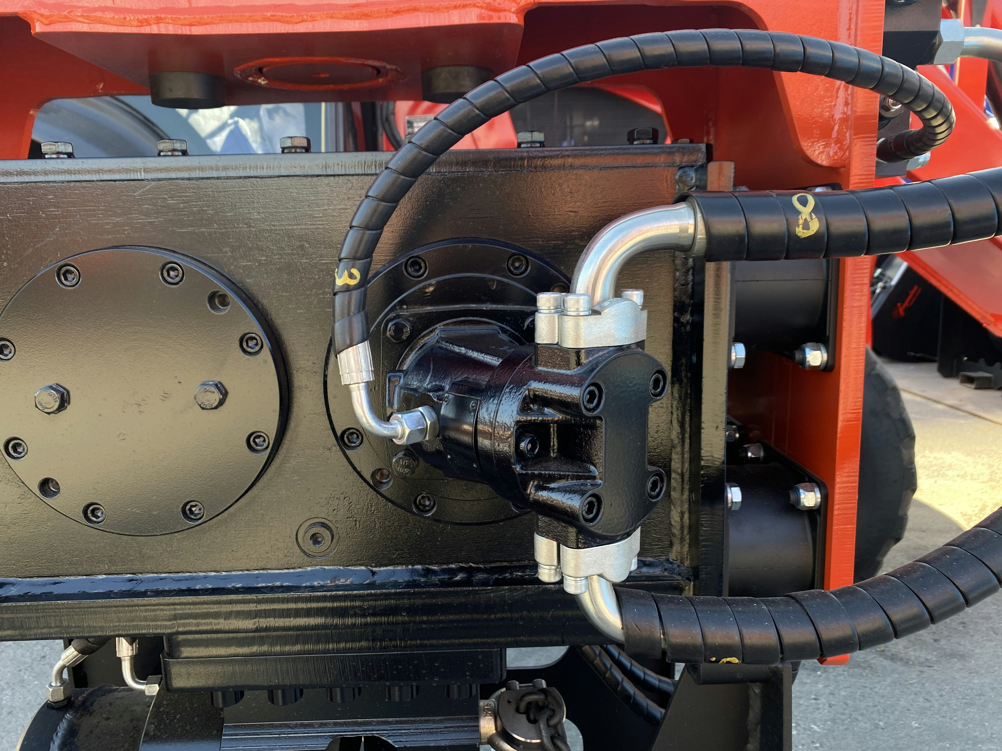 Cutaway view showing front and rear electric motors in an all-wheel-drive EV drivetrain