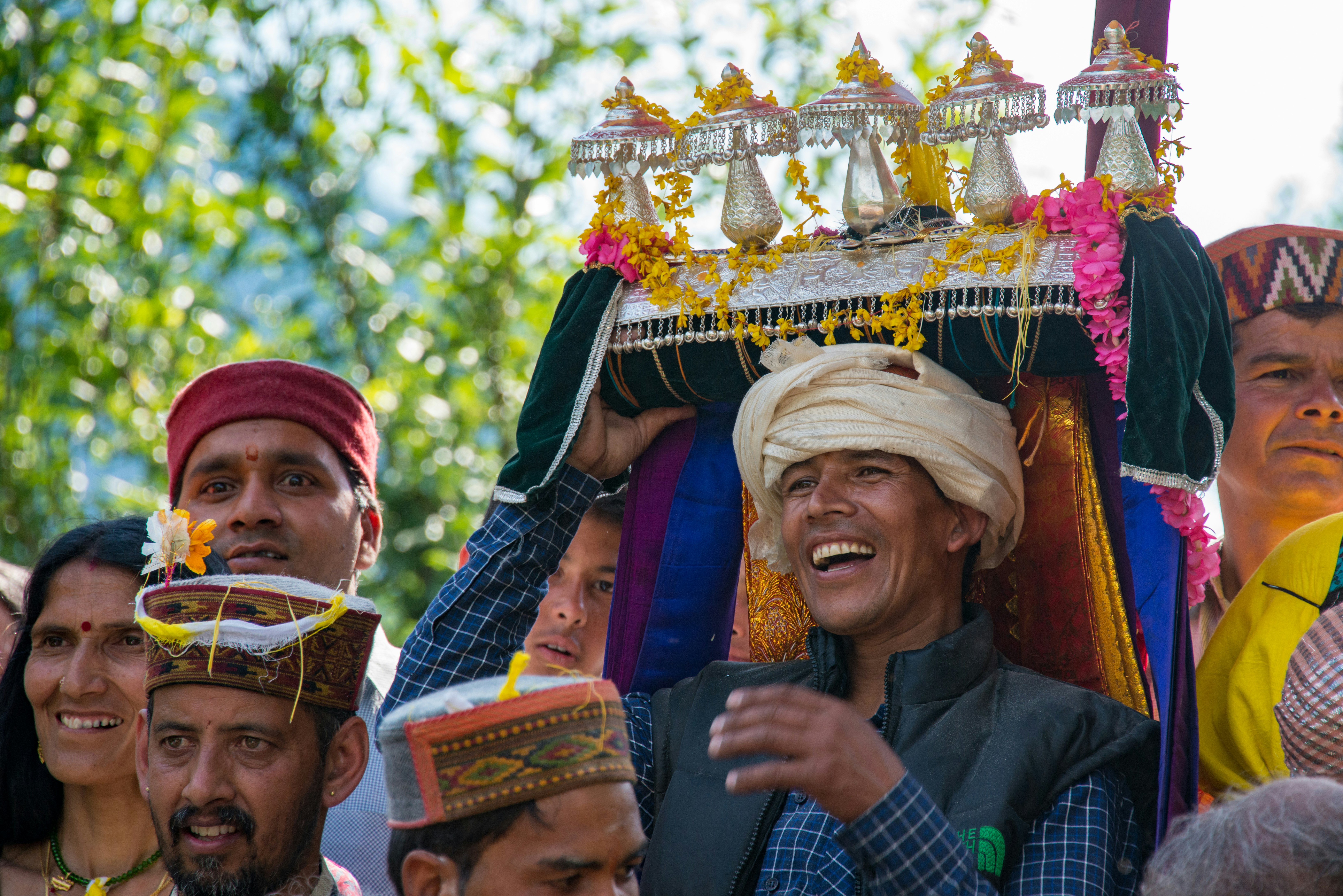 Traders celebrating together