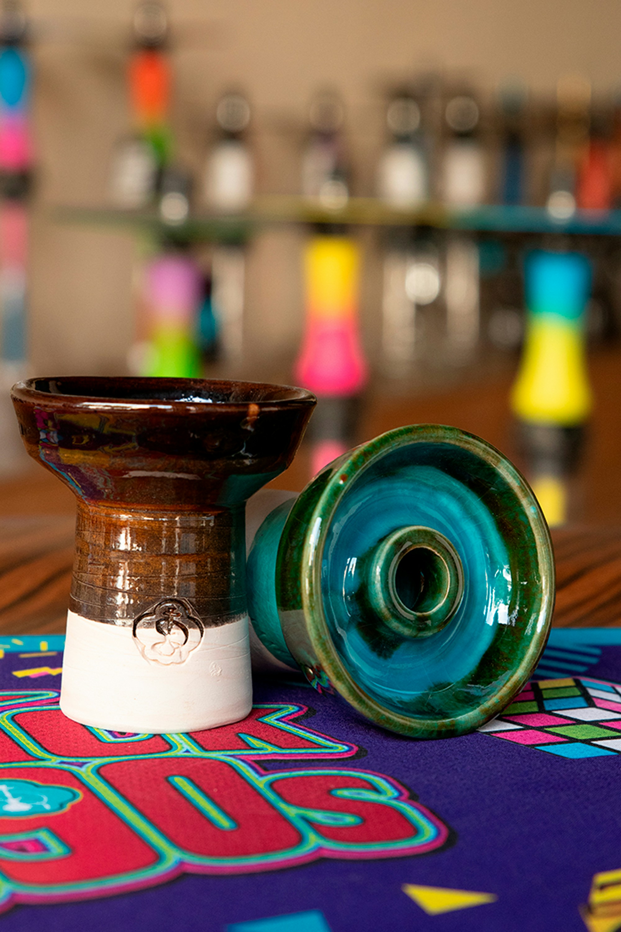 A glass vase sitting on top of a table photo – Free Cazoleta torch ...