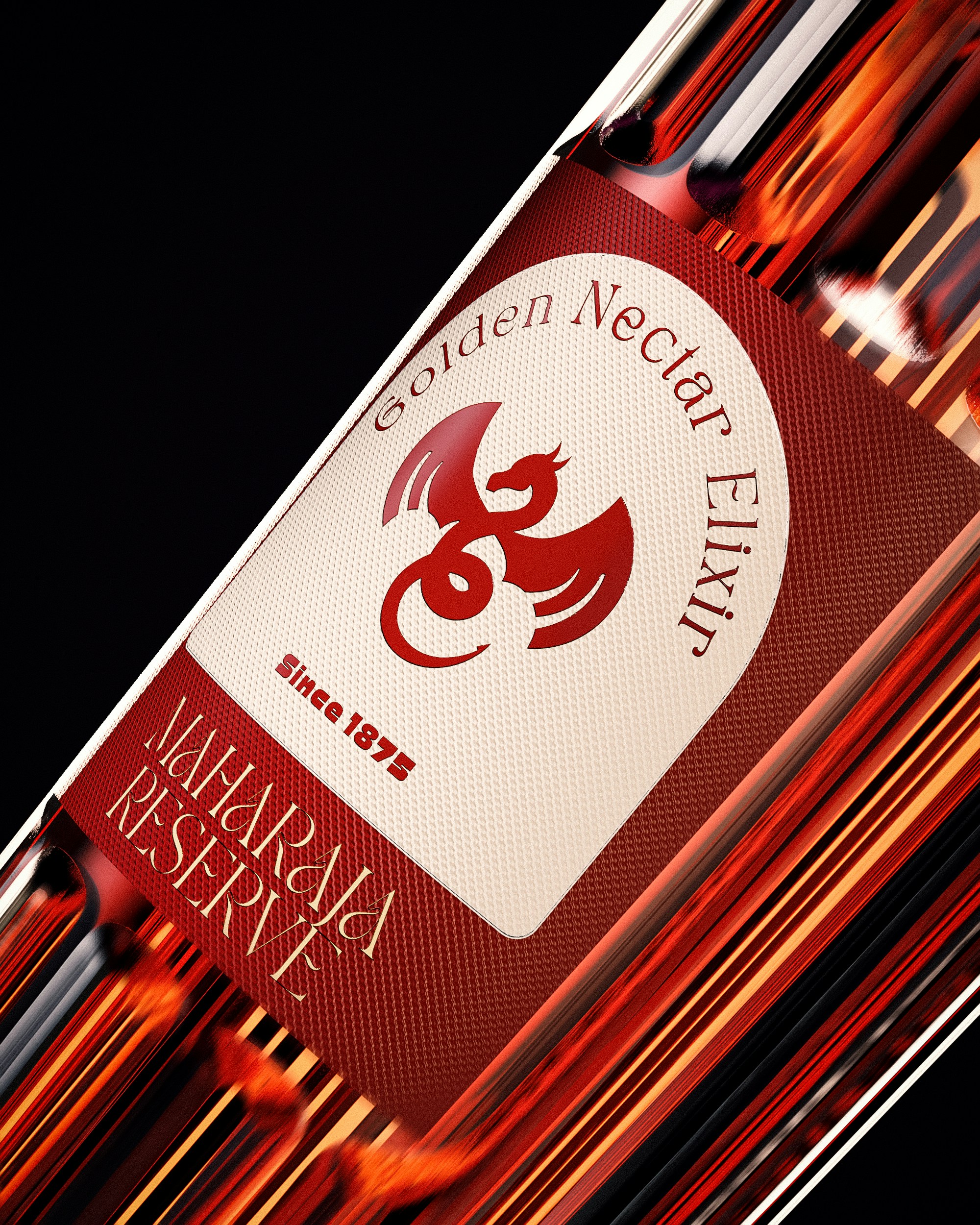 a close up of a bottle of wine