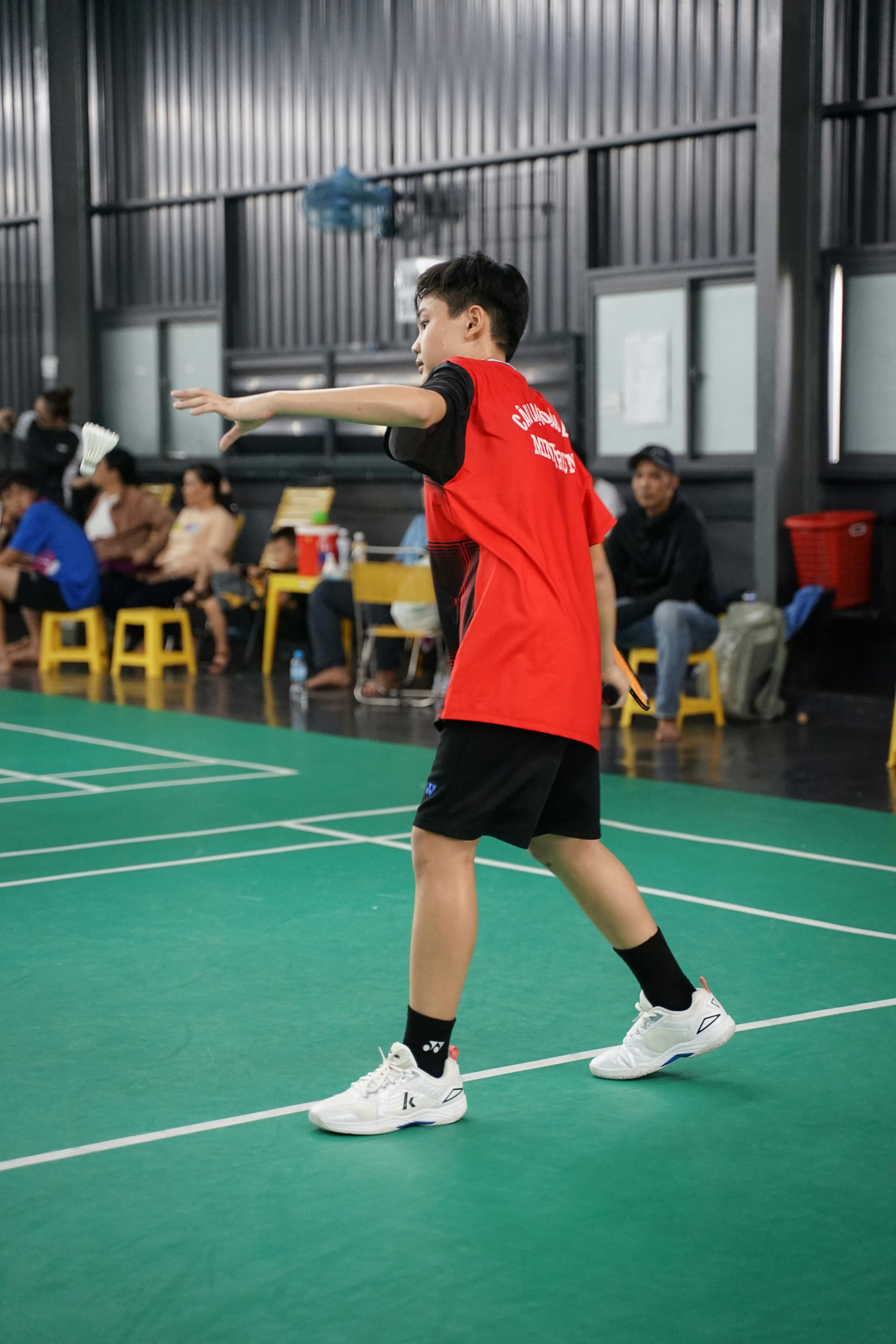 young athlete focus