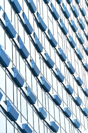 a very tall building with lots of windows