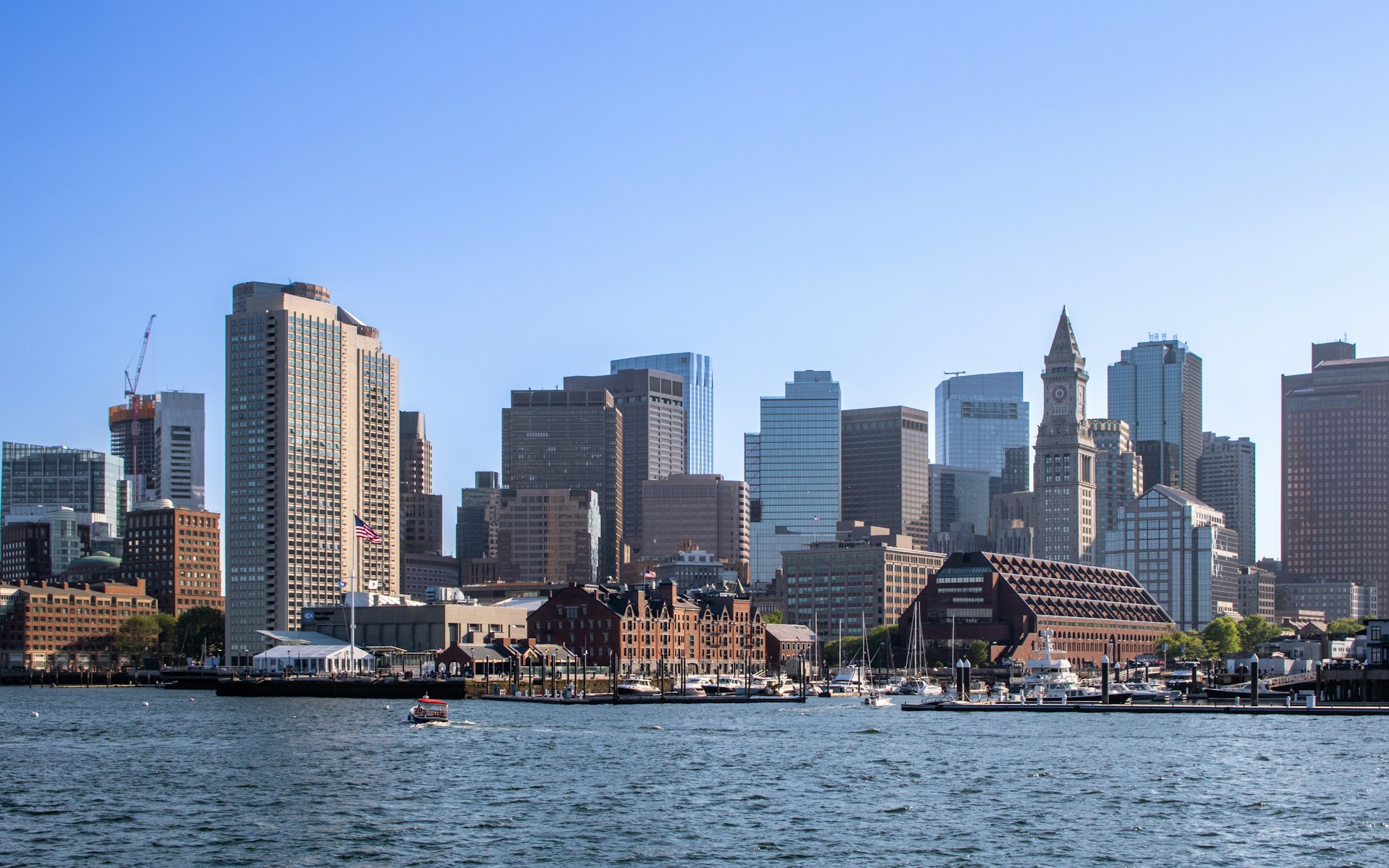 a view of a city from the water