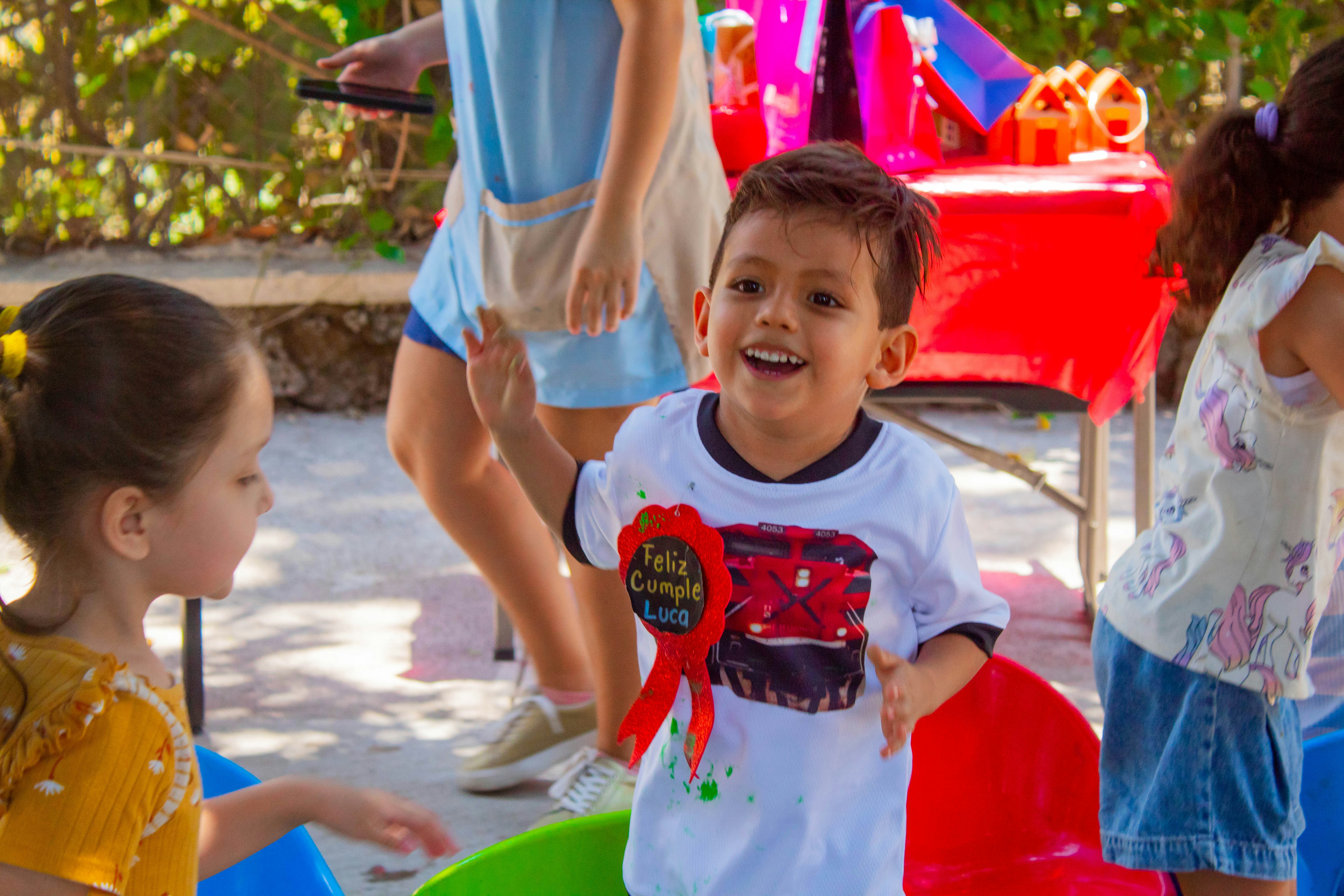 Group of young children