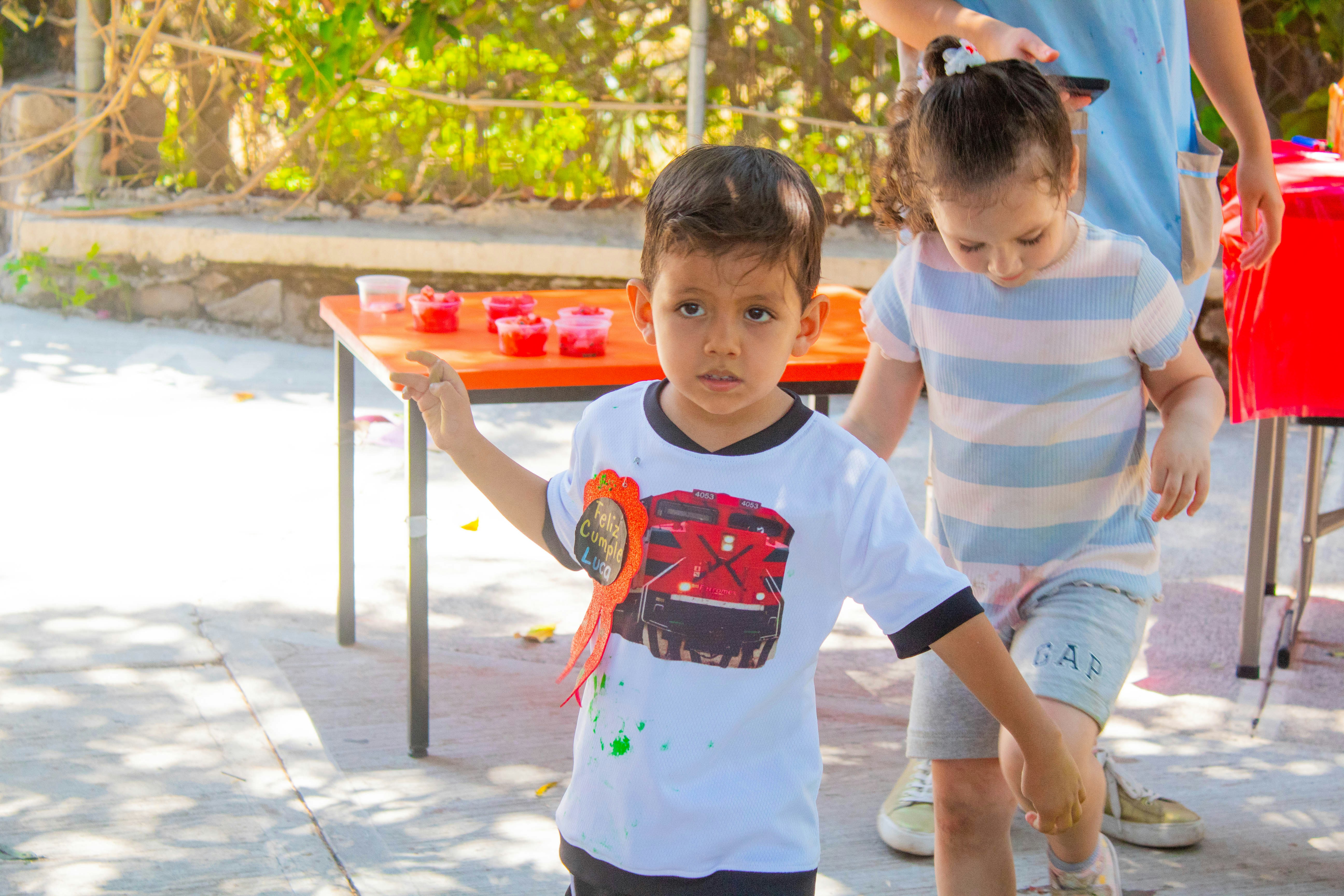 Kids standing together