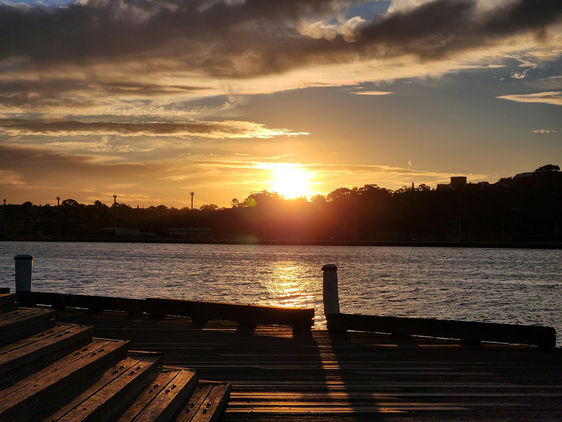 Sunset over Pyrmont waterfront