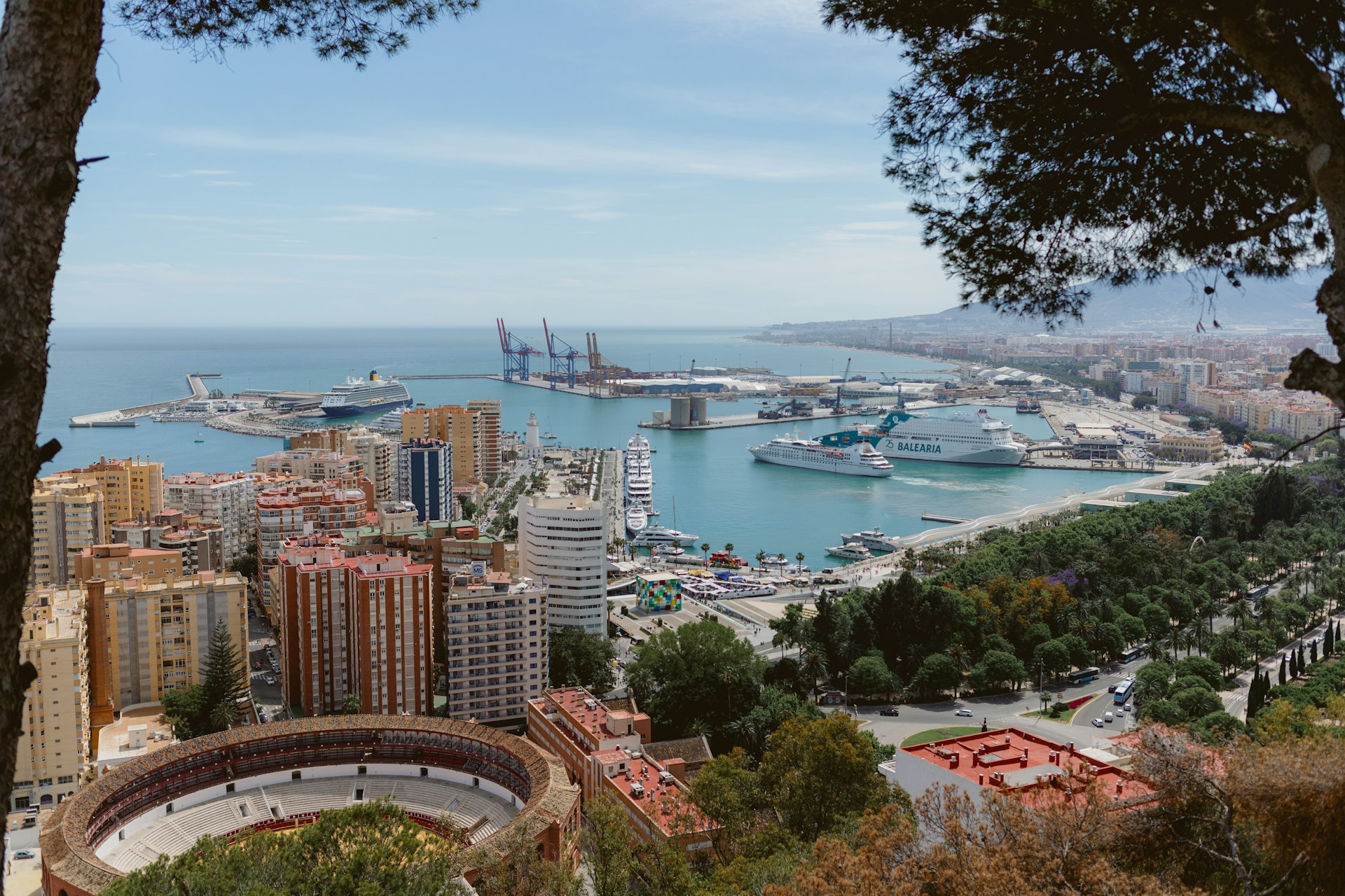 a large body of water surrounded by tall buildings