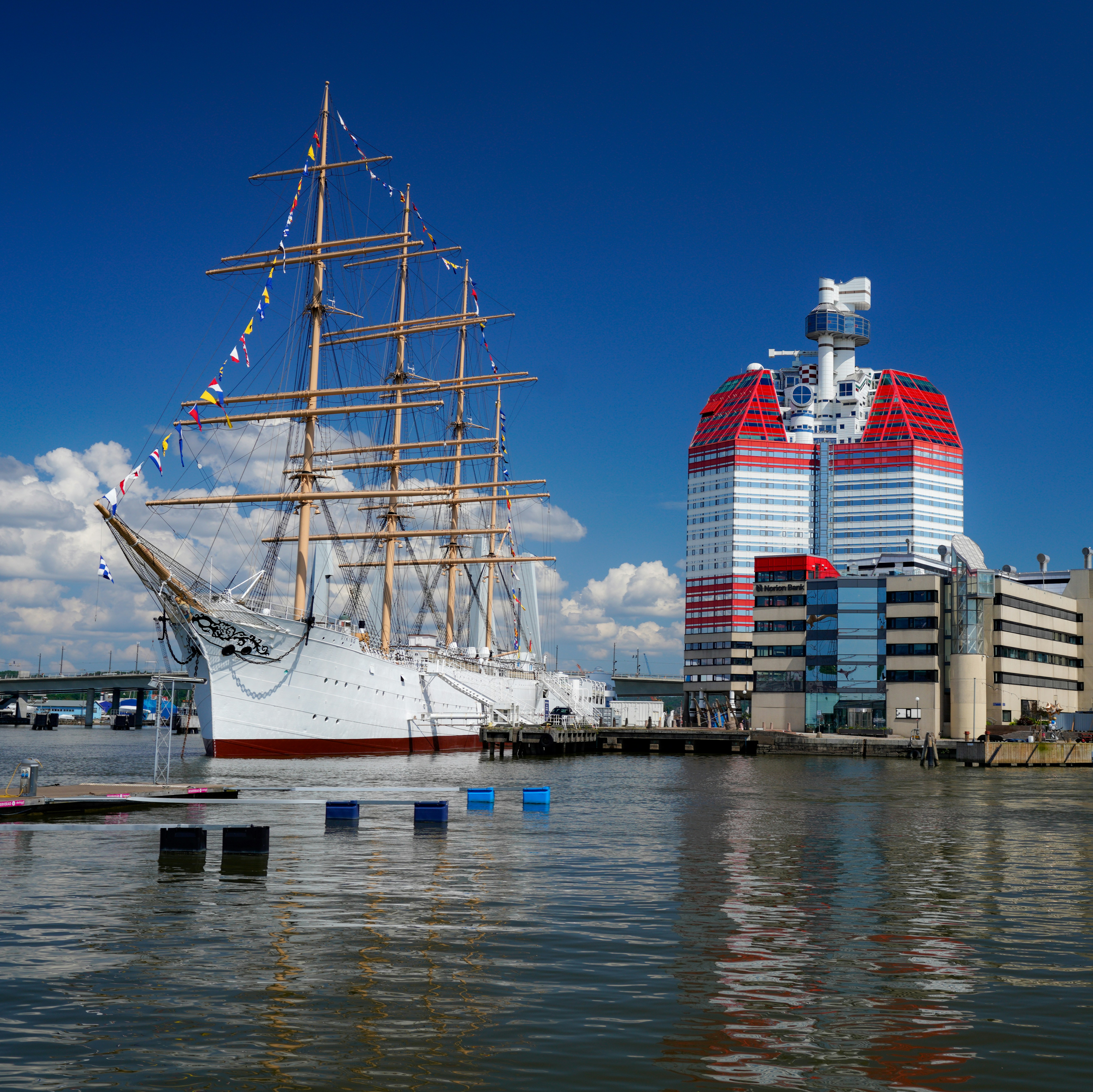 a large boat in a body of water