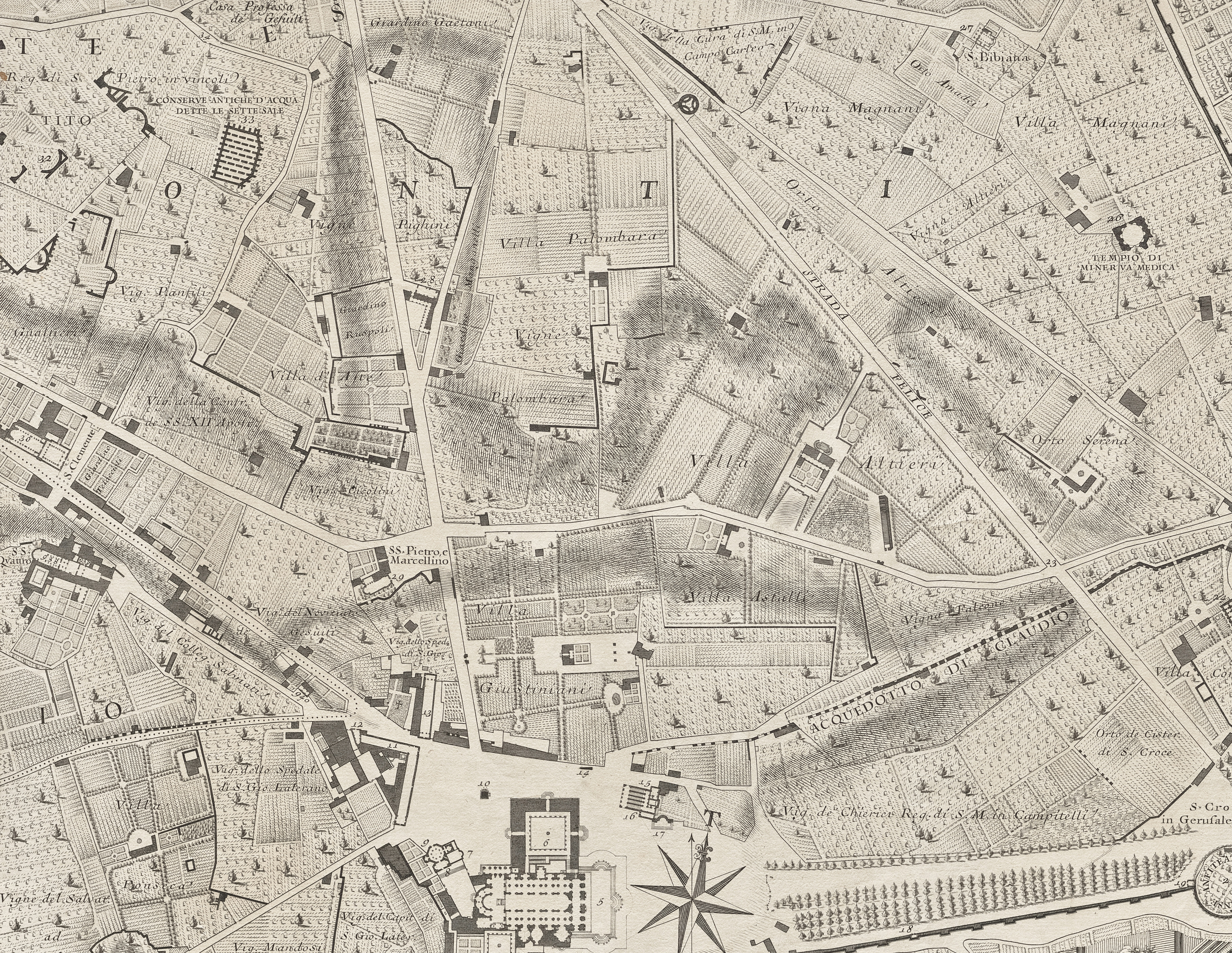 Rome City Map Detail