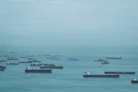 a large body of water filled with lots of boats