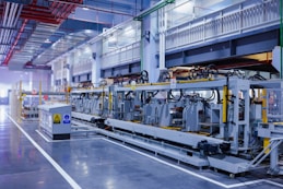 a large machine in a large building