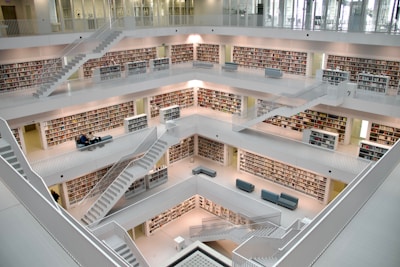 a large library filled with lots of books