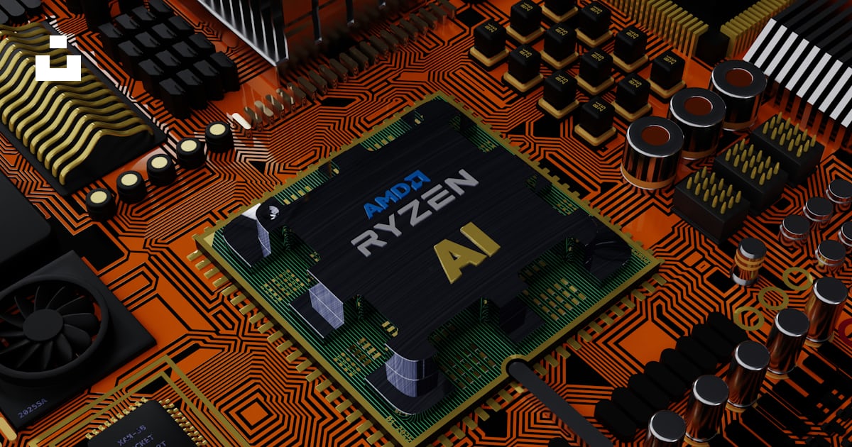 A close up of a computer processor chip photo – Free Programming Image ...