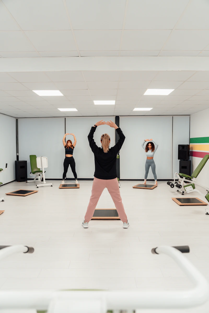 Group mobility class in the Momentum exercise area