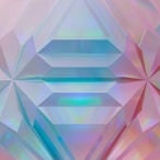 a close up of a very colorful background