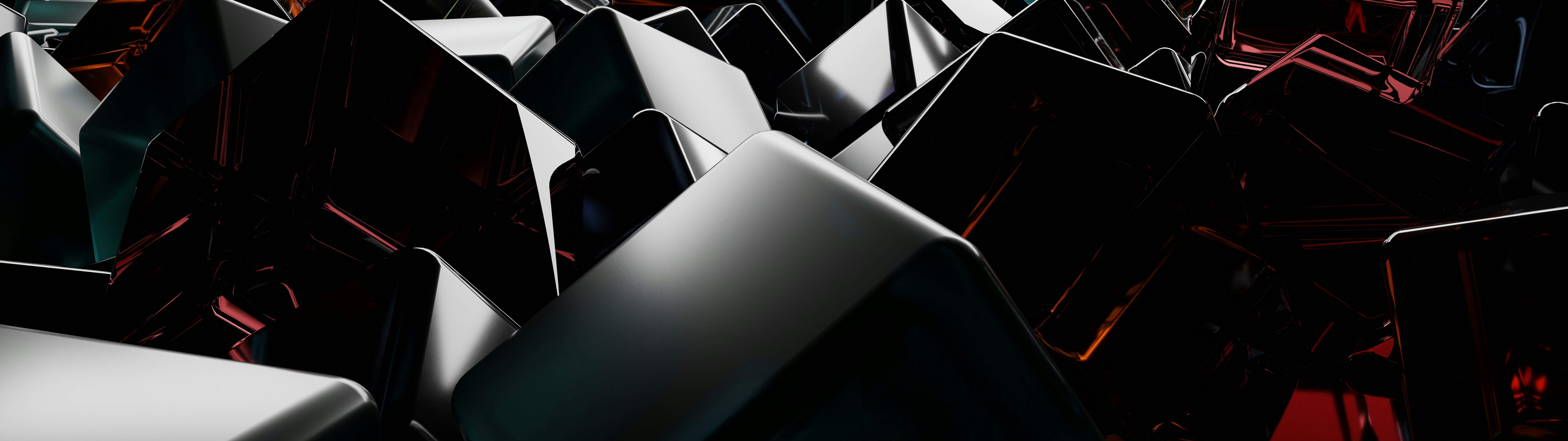 部屋の中の黒と白のオブジェクトの束