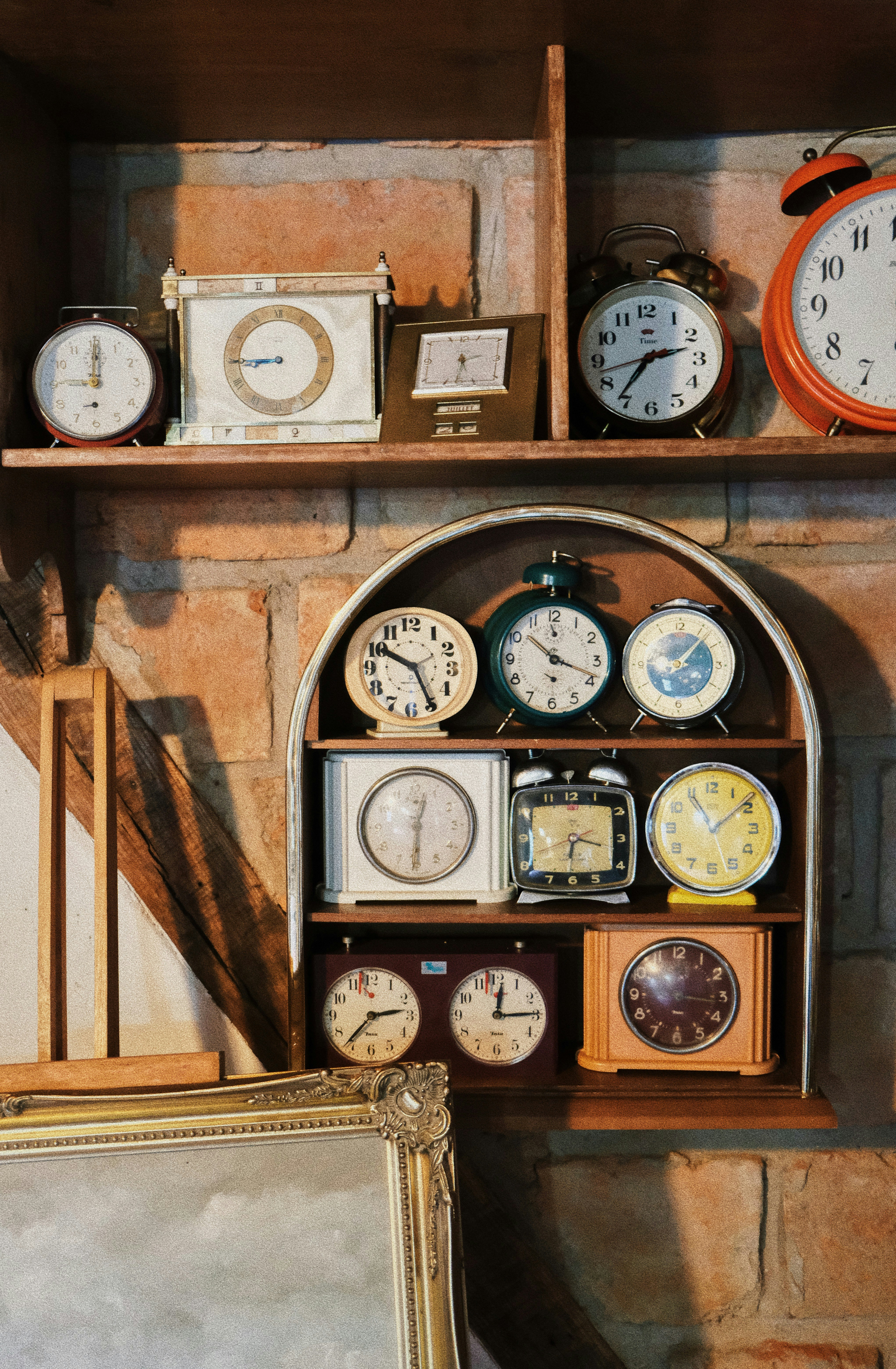 Sammlung von Retro-Uhren