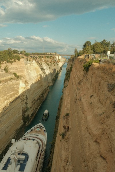 Corinth Canal: Greece's Narrow Cut Through Rock