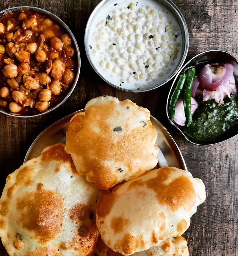 Indian snacks on a plate