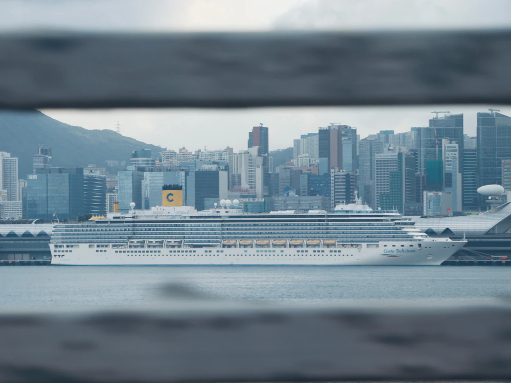 Cruise ship at port, Civitavecchia