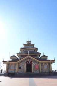 a building with a clock on the front of it