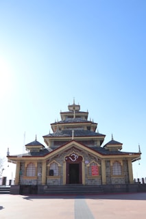 a building with a clock on the front of it