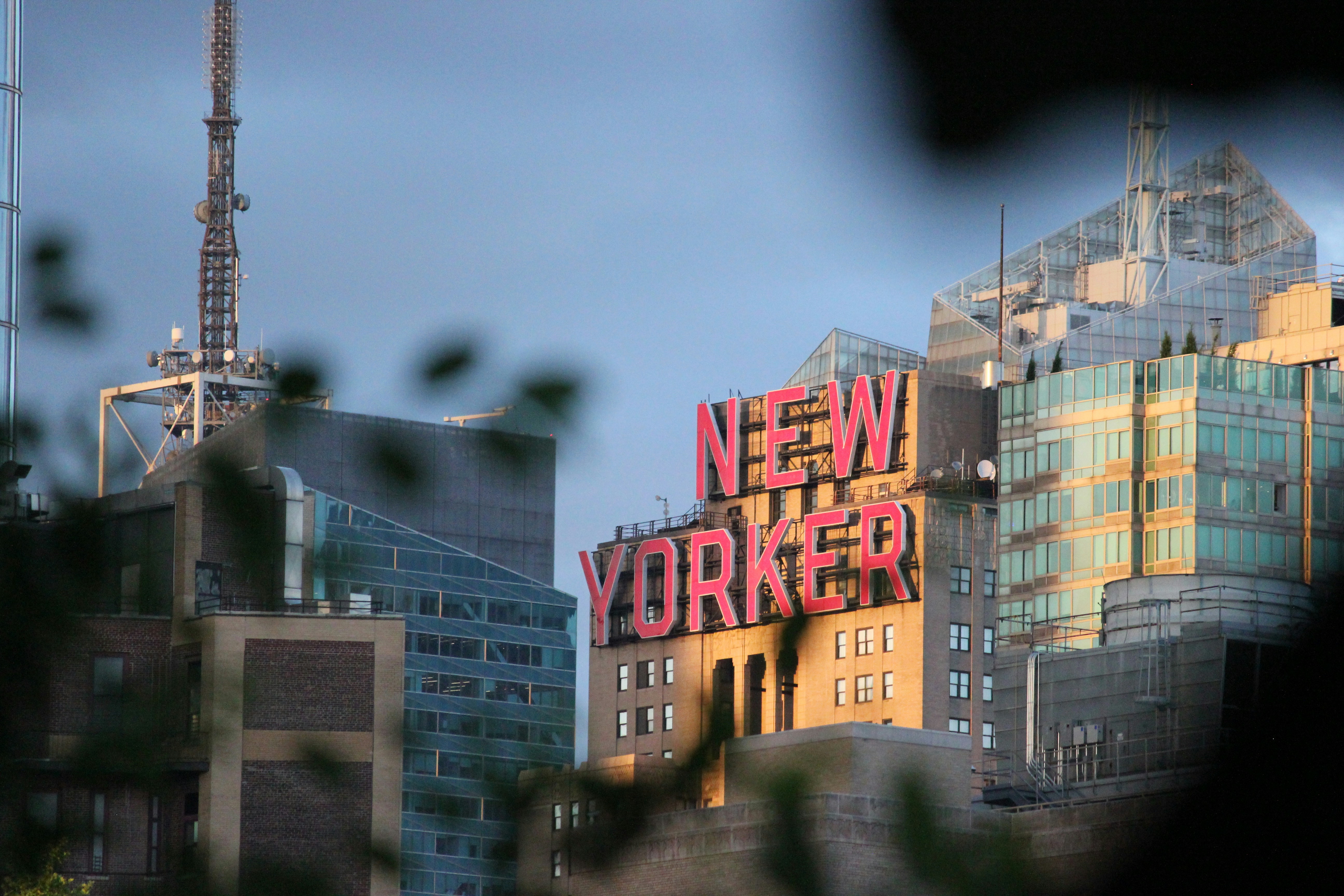 a view of the new york city skyline from a distance