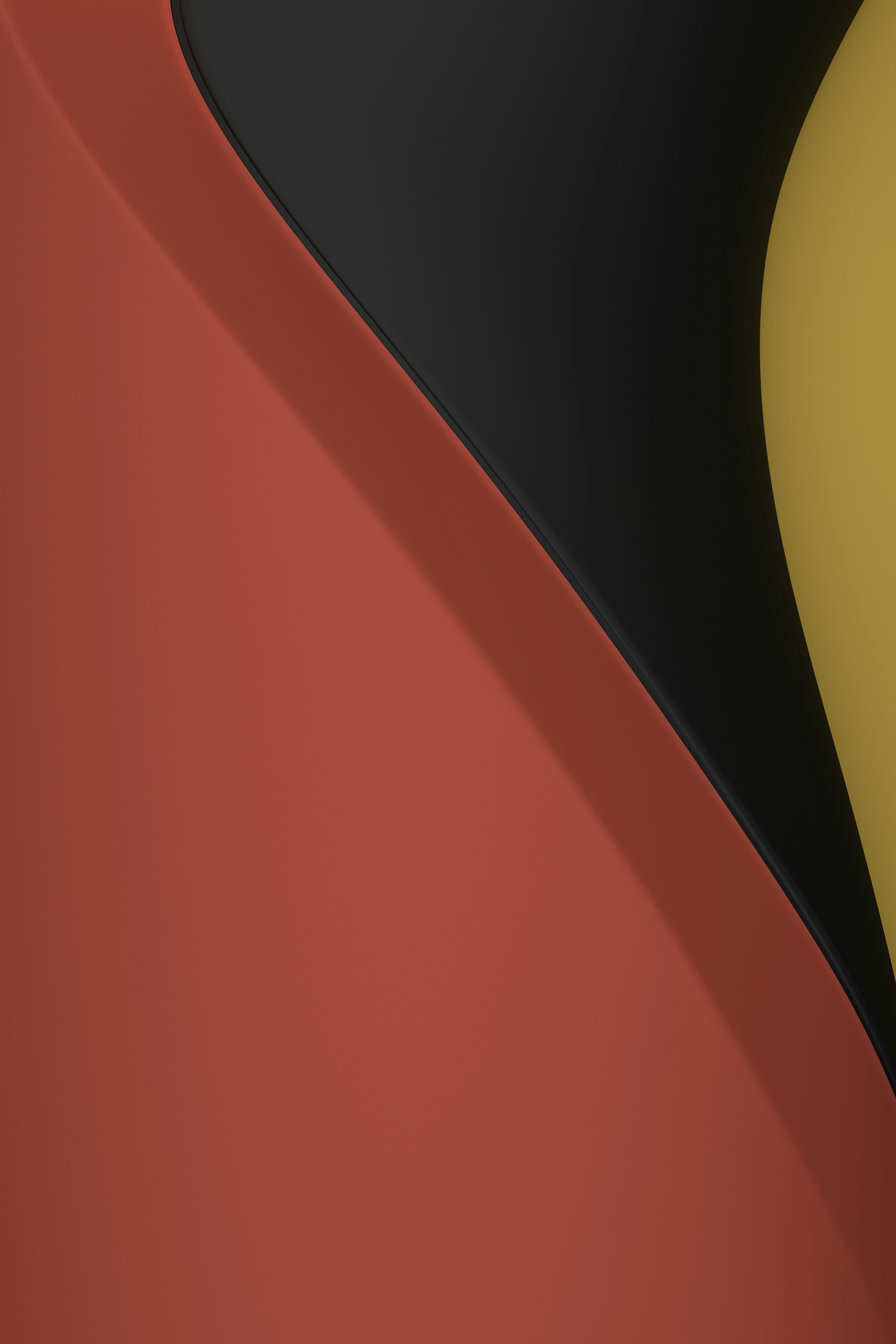 a close up of a red and black object