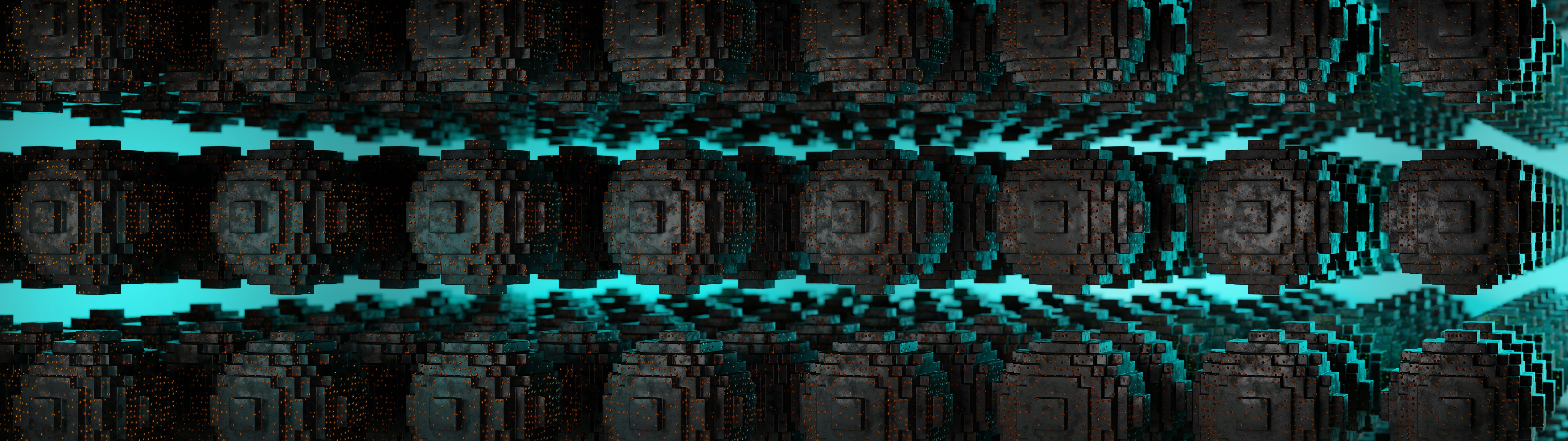 円で構成された壁の抽象的なイメージ