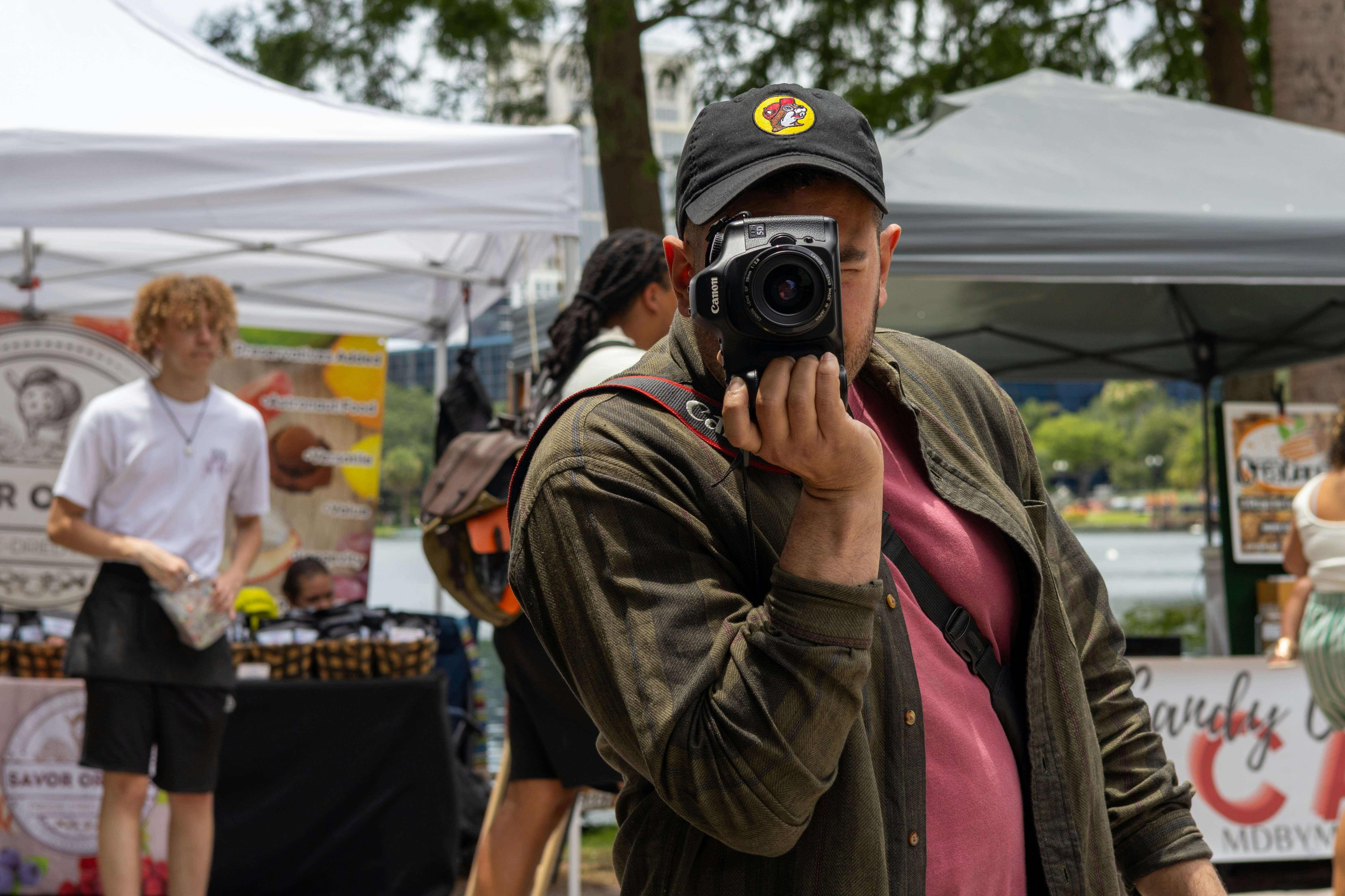 a man taking a picture of himself with a camera