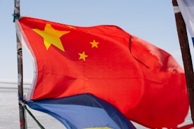 a bunch of flags that are next to each other