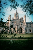 a large building with a clock tower on top of it
