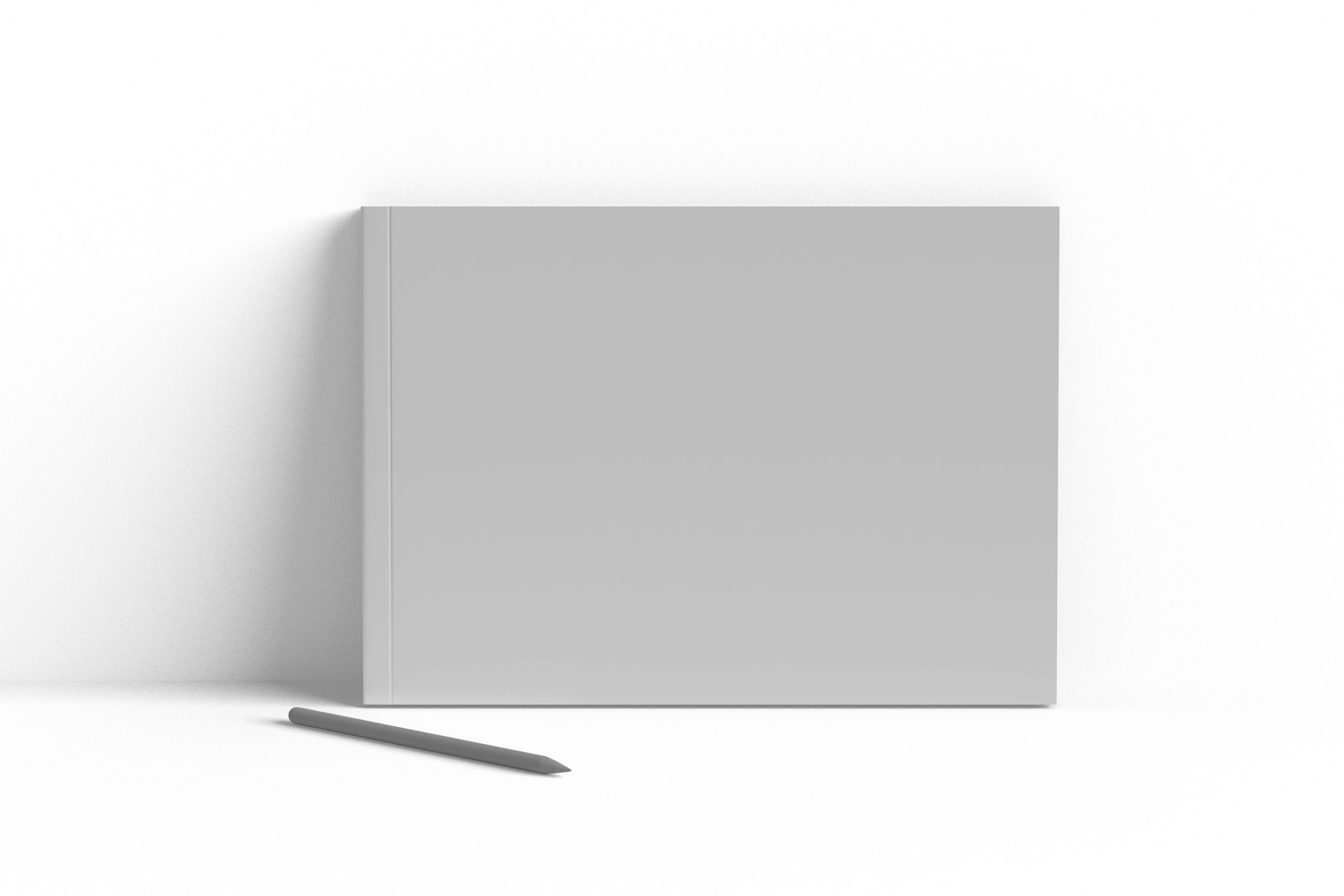 A white box with a pencil next to it