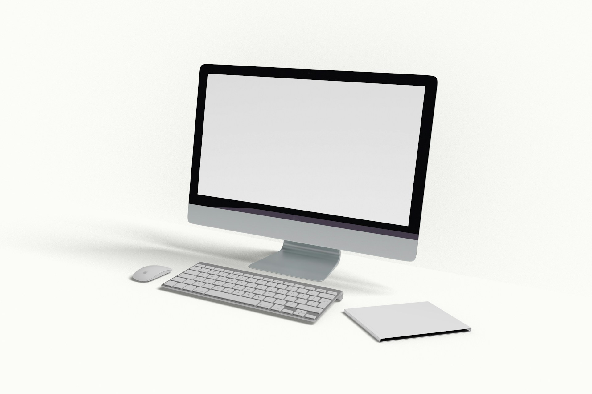 A computer monitor sitting on top of a desk