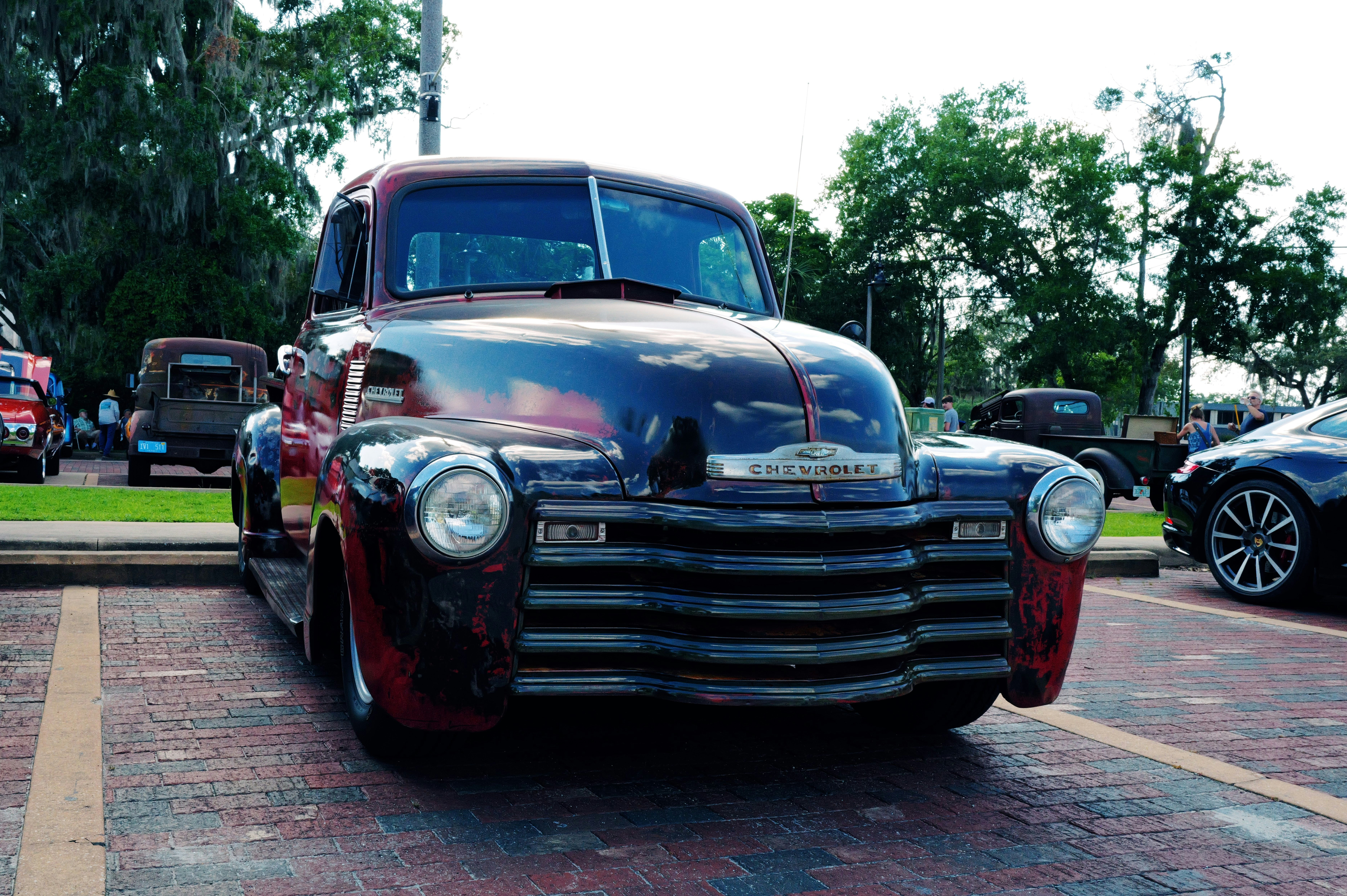 Black drayage truck ready for service