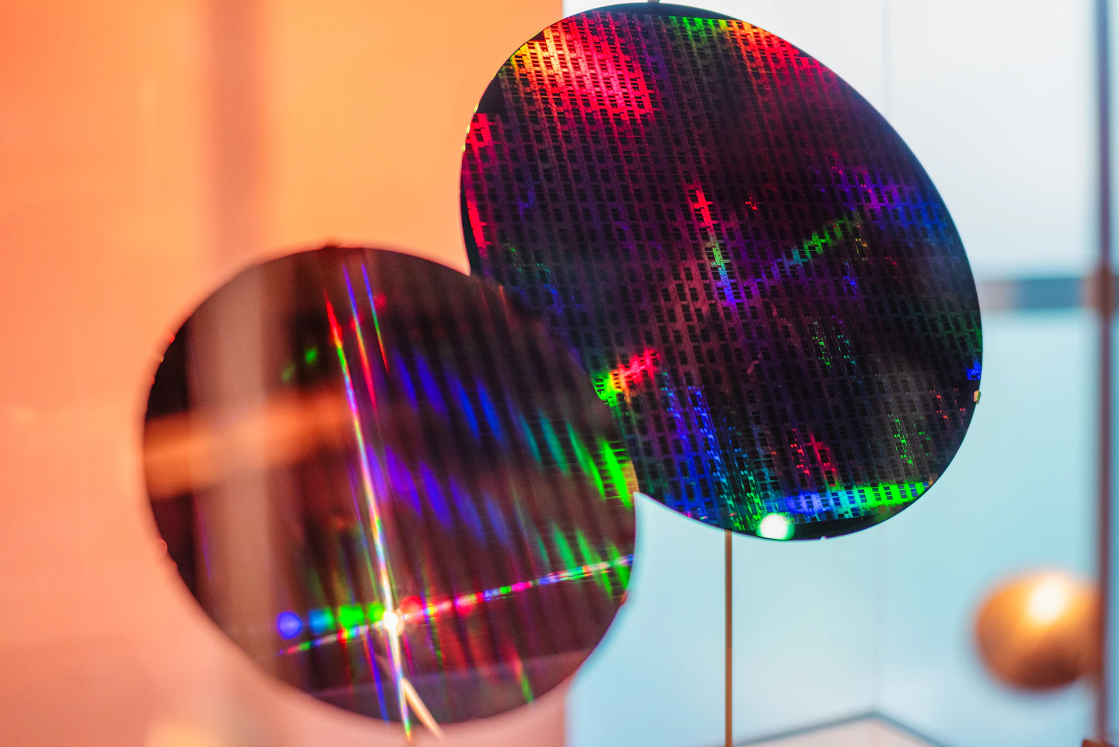 Wafer de silicio en producción