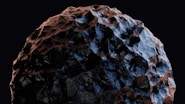 a large rock is shown against a black background