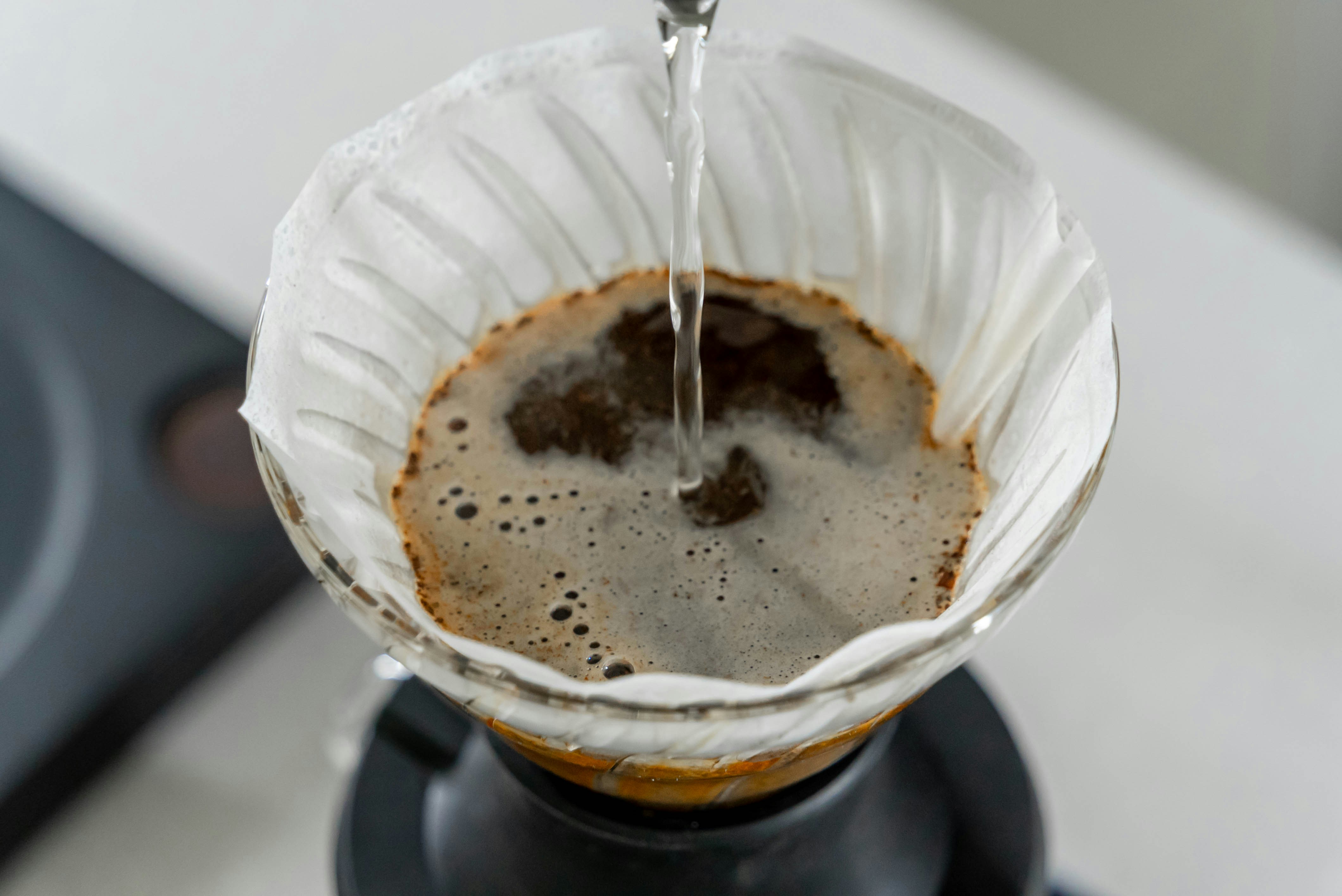 Image of perfect coffee being poured into a cup