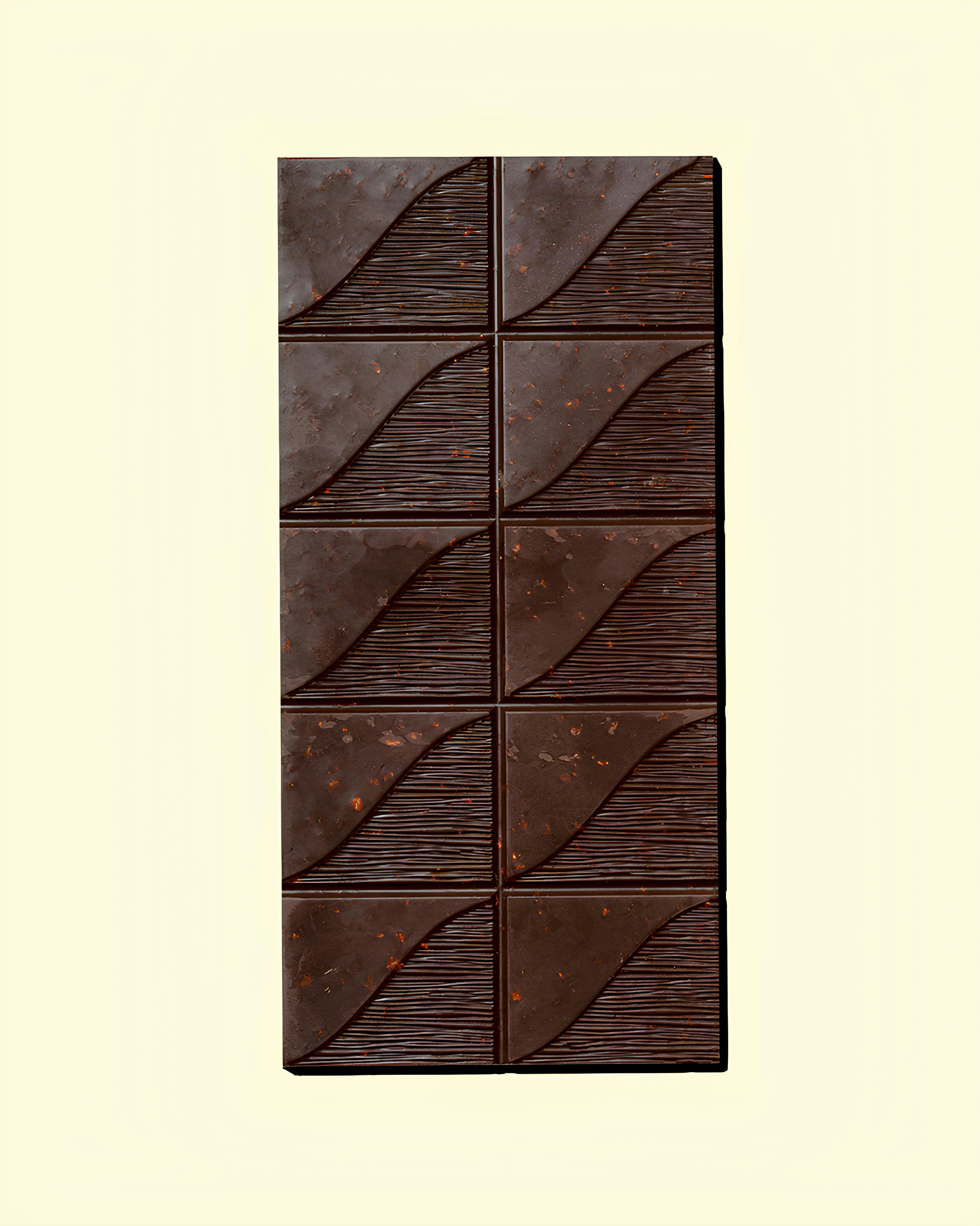a close up of a chocolate bar on a white background
