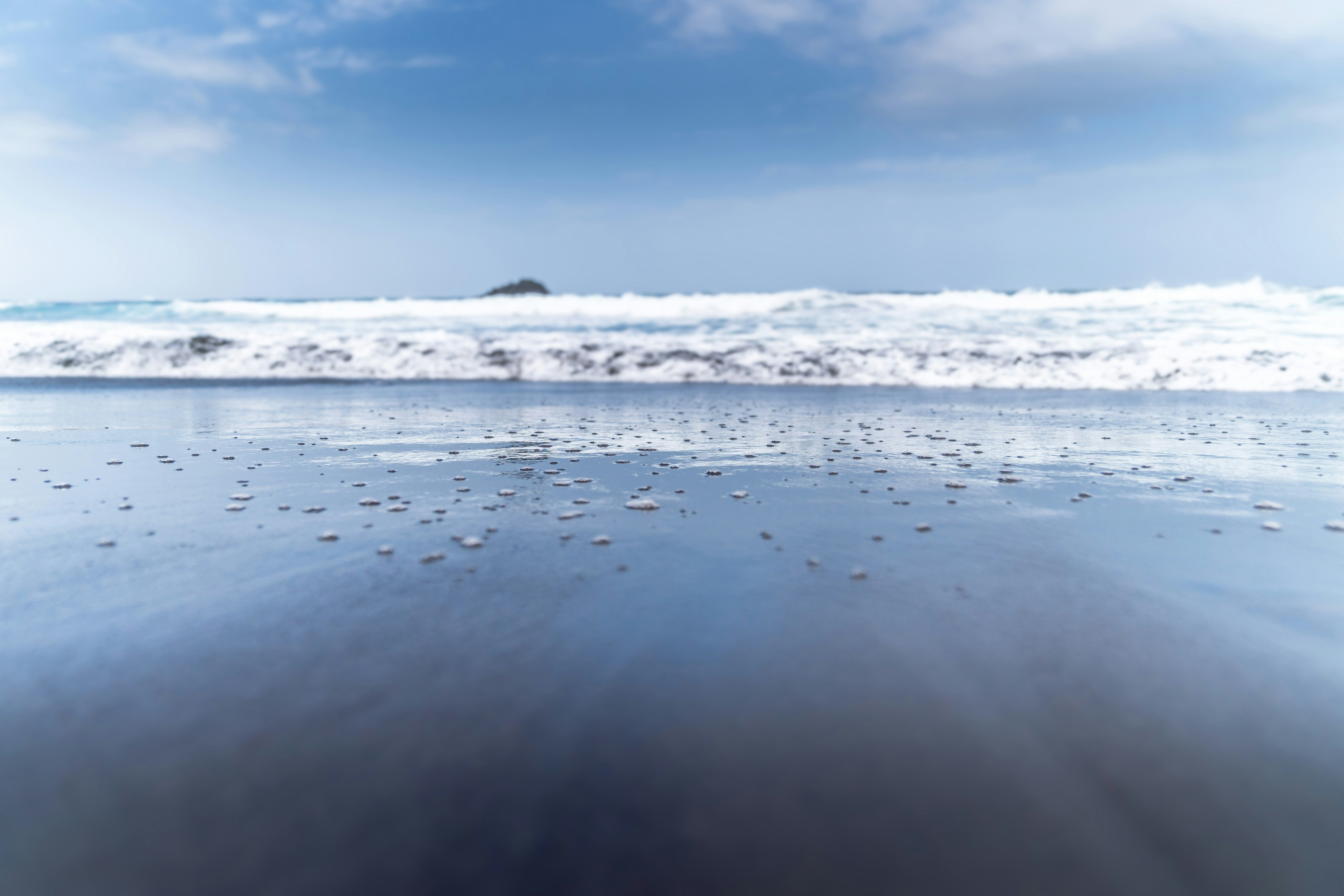 a view of the ocean from the beach