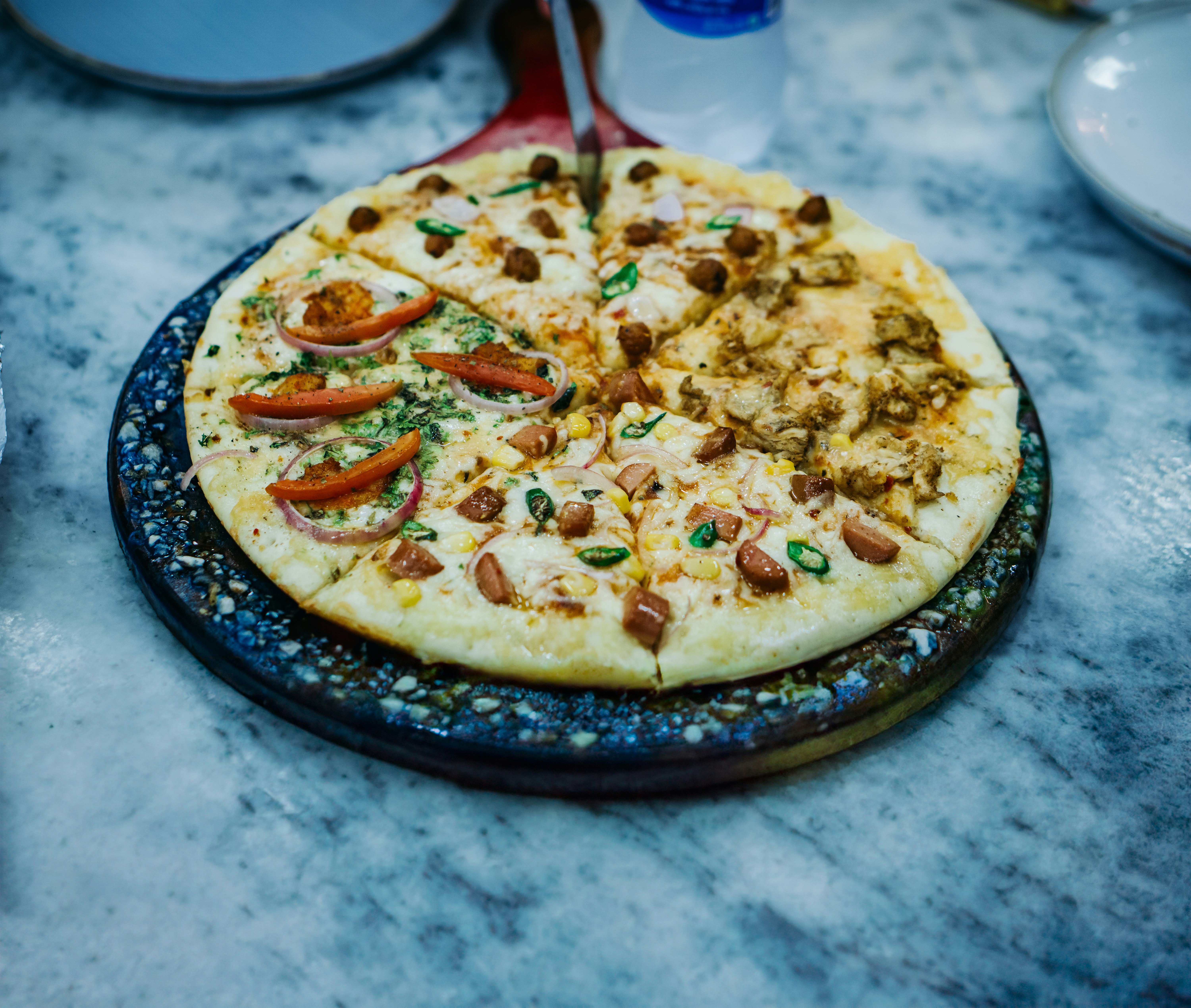 14" Margarita Thin Crust Pizza; 8 units per case. Keep Frozen UPC code: 1713940060 recalled by Rose and Shore, Inc. - potential foreign object (metal pieces) in ingredient (Tomatoes)