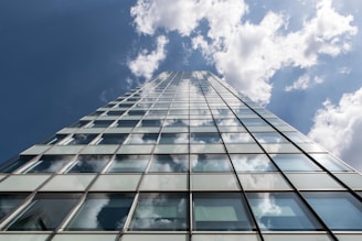 a very tall building with lots of windows