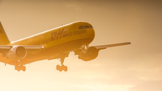 a large jetliner flying through a cloudy sky