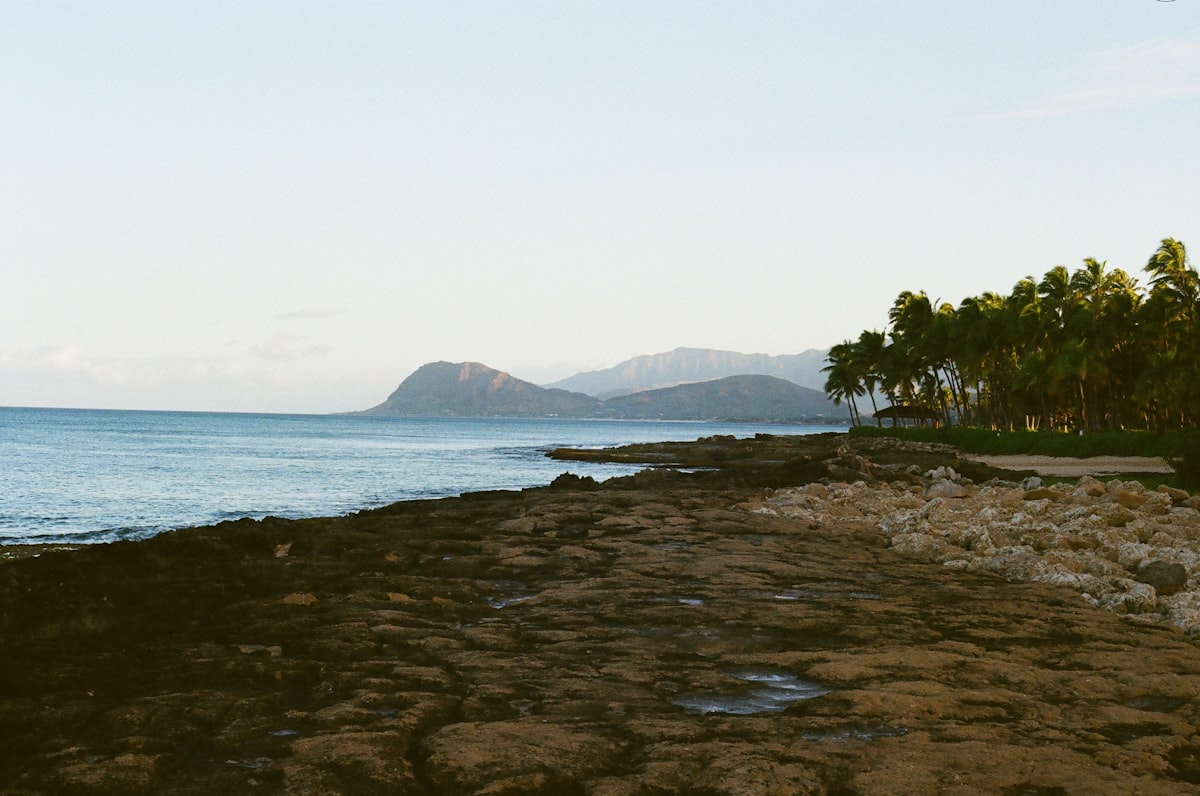 Ko Olina beach coastline in West Oahu Hawaii